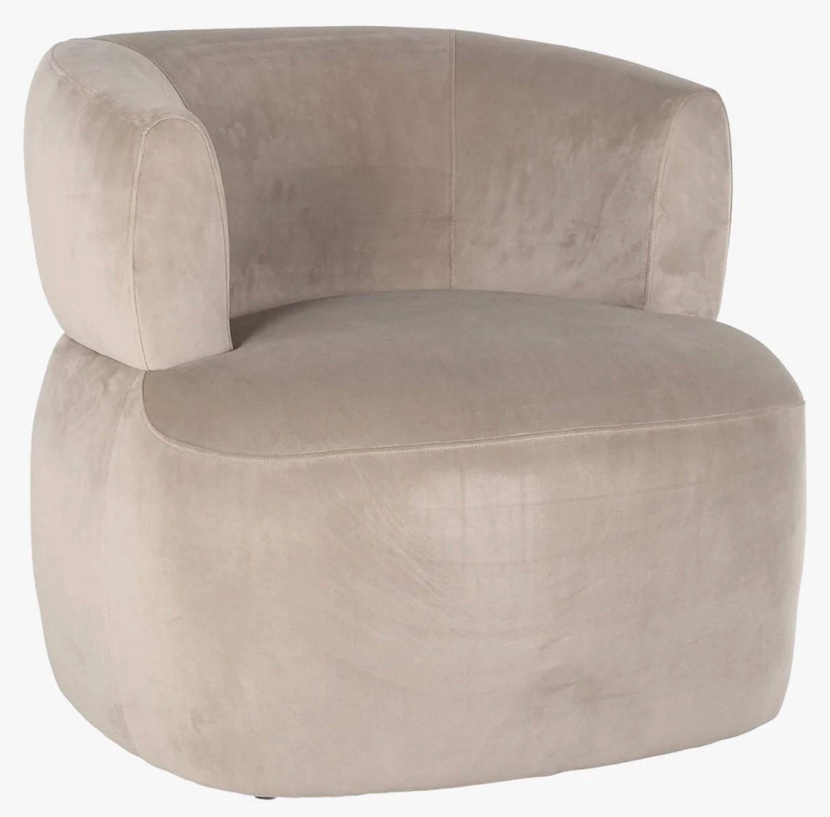 Donna Khaki fauteuil richmond Interiors, Huis en Inrichting, Ophalen of Verzenden, Zo goed als nieuw, 75 tot 100 cm, 50 tot 75 cm