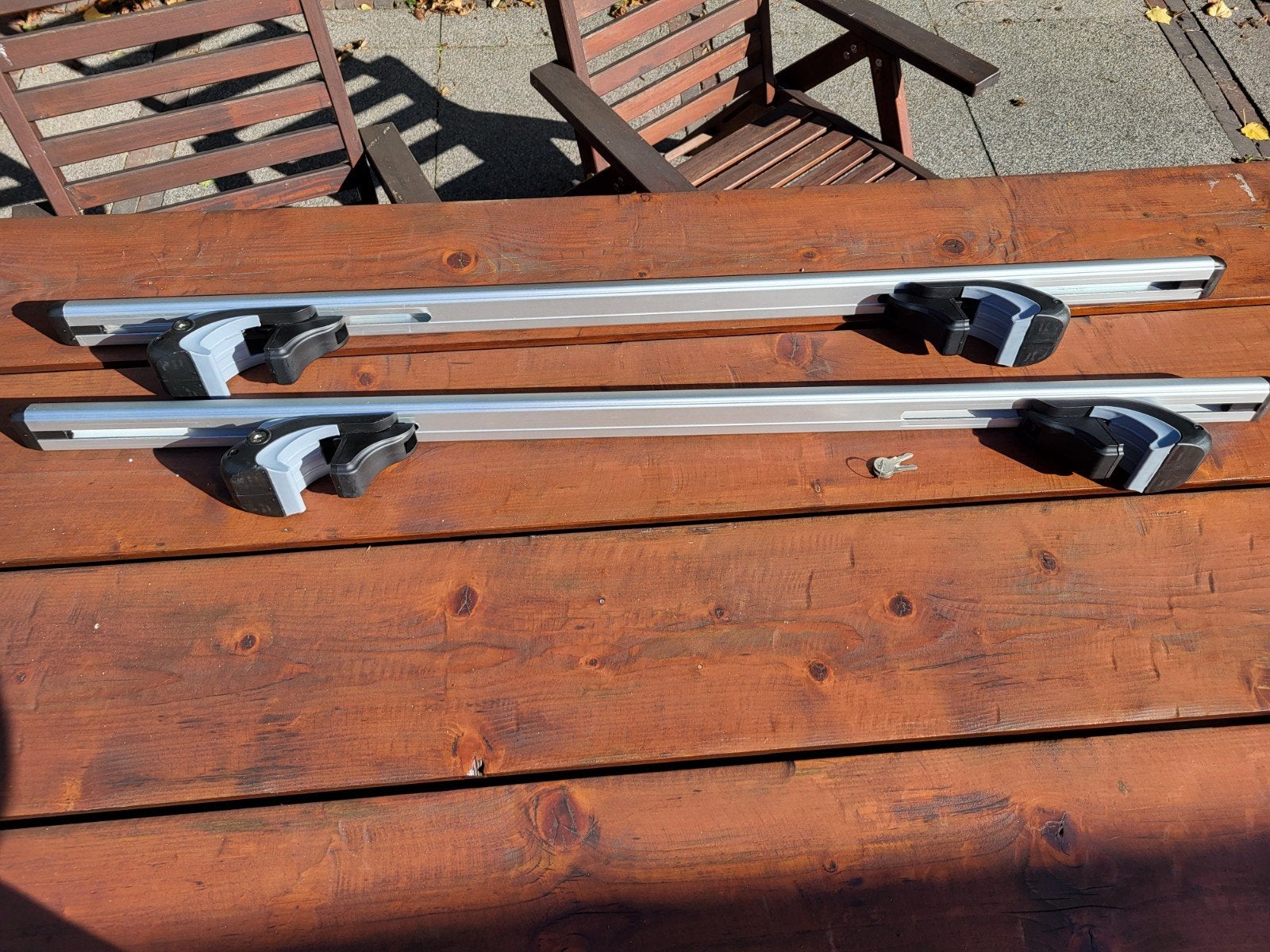 Dakdragers voor open dakrail, Auto diversen, Ophalen, Gebruikt