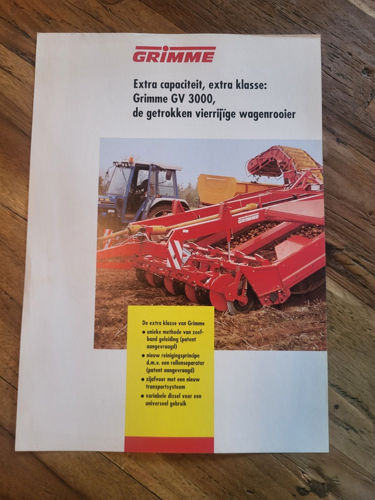 tractor folder Grimme GV 3000 getrokken wagenrooier, Ophalen of Verzenden