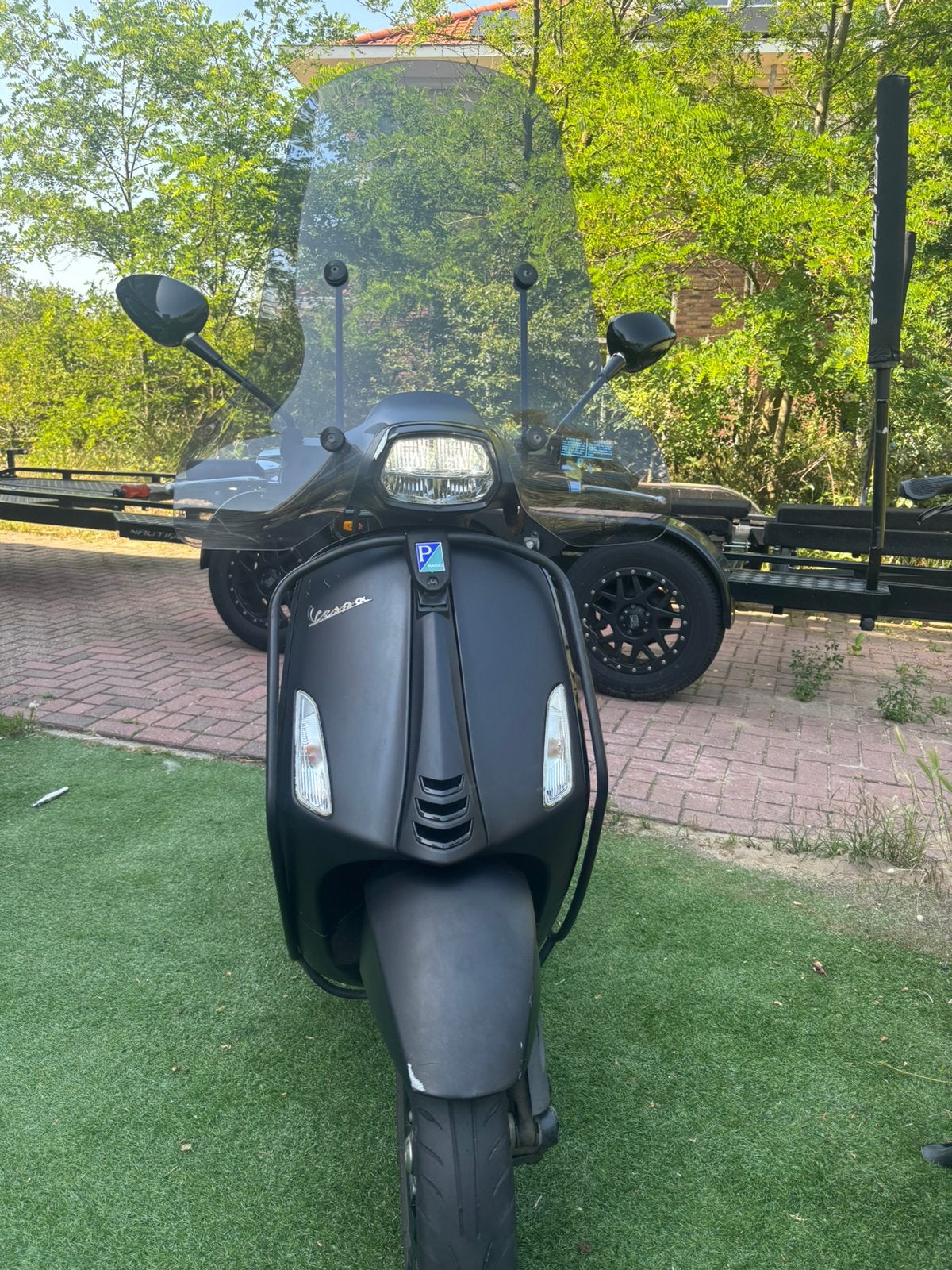 Vespa sprint matt zwart, Ophalen, Zo goed als nieuw, Benzine, Vespa S