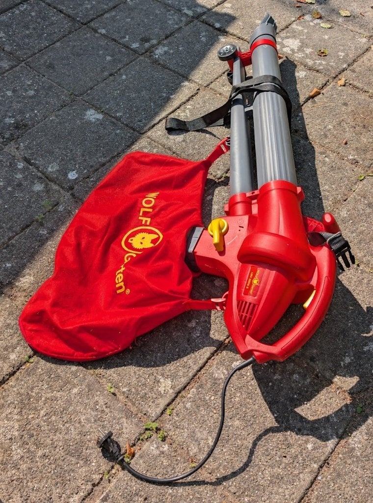 Wolf Garten LBV 2600E bladblazer-zuiger-versnipperaar zgan, Ophalen, Wolf Garten, Met opvangzak, Ruggedragen
