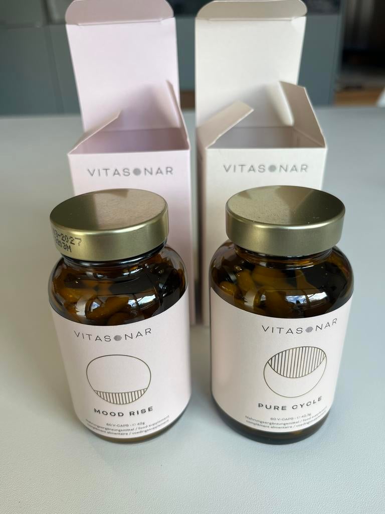Vitasonar voedingssupplementen Moodrise en Pure cycle, Ophalen of Verzenden, Nieuw, Overige typen