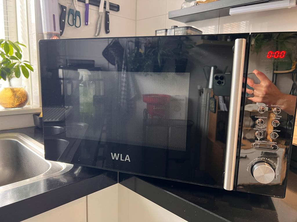 WLA Combimagnetron - Zwart, Witgoed en Apparatuur, Magnetrons, Ophalen, Combimagnetron, Grill, Zo goed als nieuw