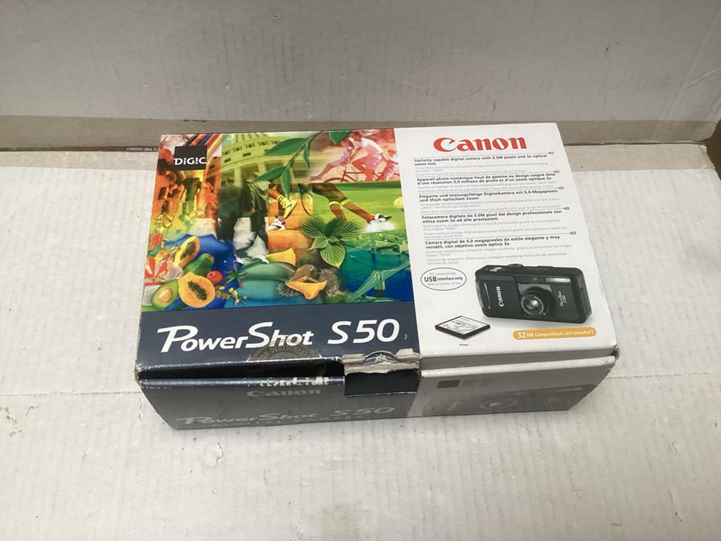 Canon Powershot S50, Audio, Tv en Foto, Fotocamera's Digitaal, Ophalen, Gebruikt, Compact, Canon