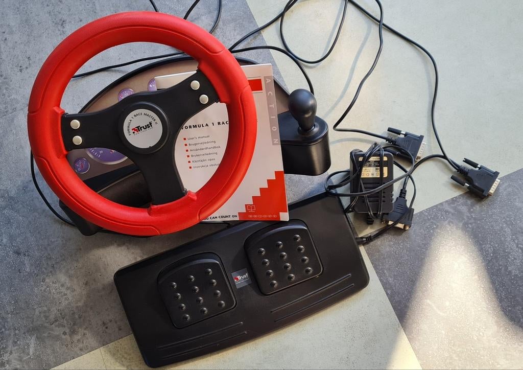 Trust Formula 1 Race Master II Stuurwiel met Pedalen, Spelcomputers en Games, Ophalen of Verzenden, Gebruikt, Racen en Vliegen