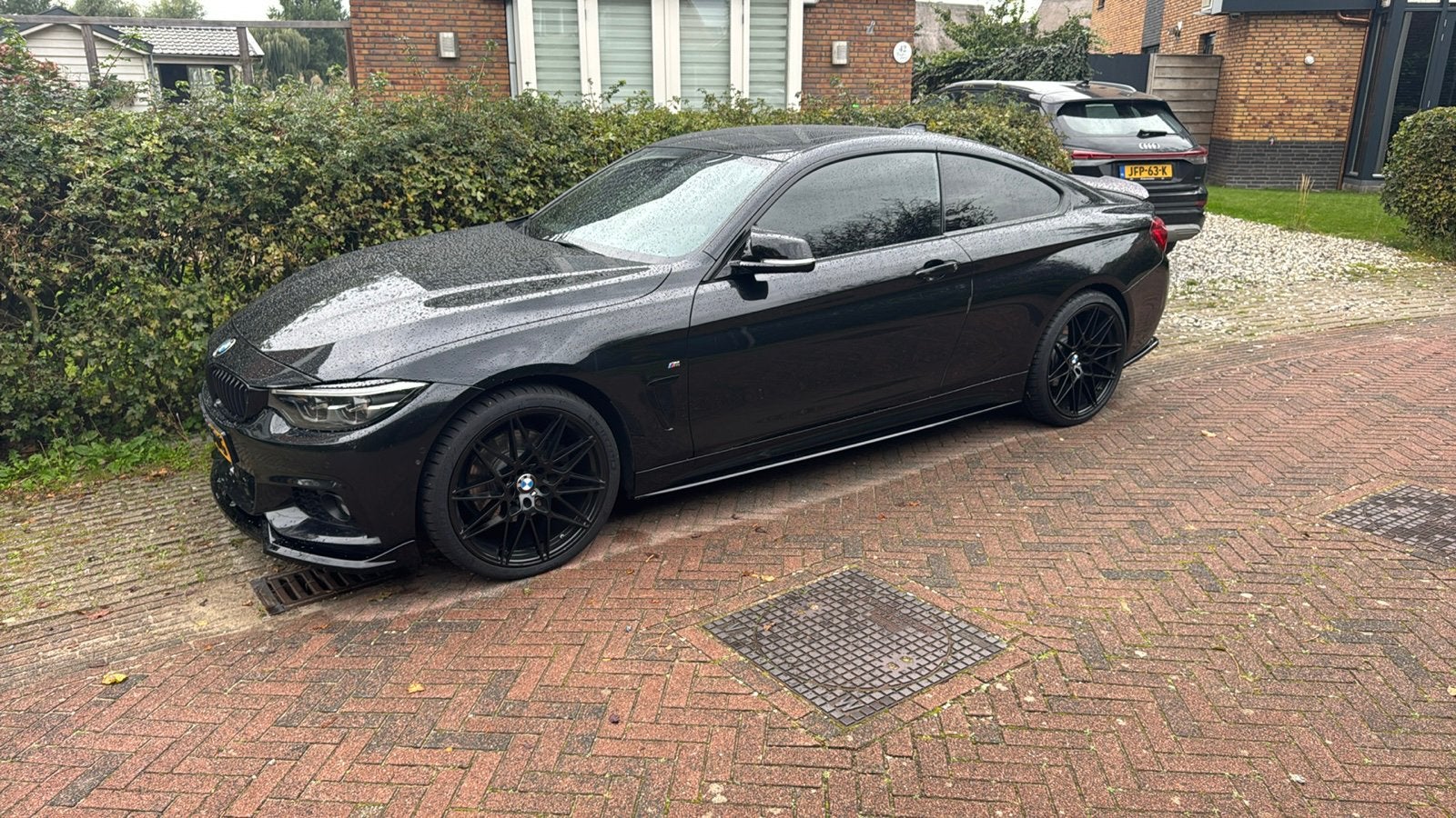BMW 4-Serie 430i 252pk Xdrive Aut 2019 Zwart, Auto's, 1998 cc, 4 stoelen, Zwart, Leder
