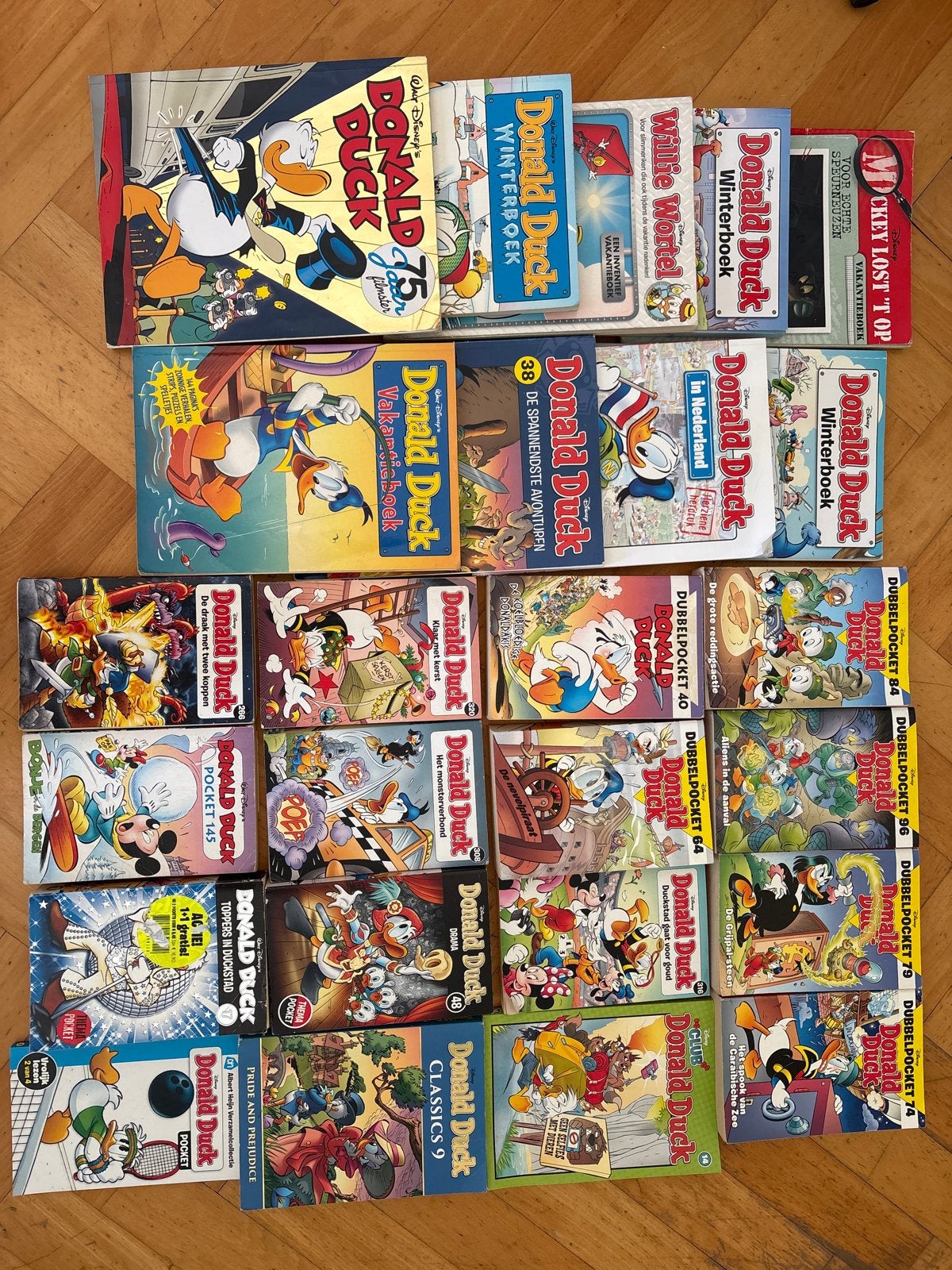 collectie Donald Duck (dubbel) pockets en strips, Meerdere stripboeken, Ophalen, Gelezen