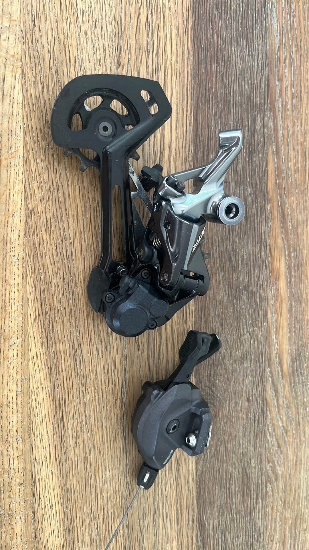 Shimano XTR m9100 derailleur en shifter XT, Ophalen of Verzenden, Zo goed als nieuw, Overige typen