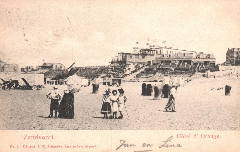 Zandvoort, Hôtel dOrange (1903) 128012, Ophalen of Verzenden, Voor 1920, Gelopen, Noord-Holland