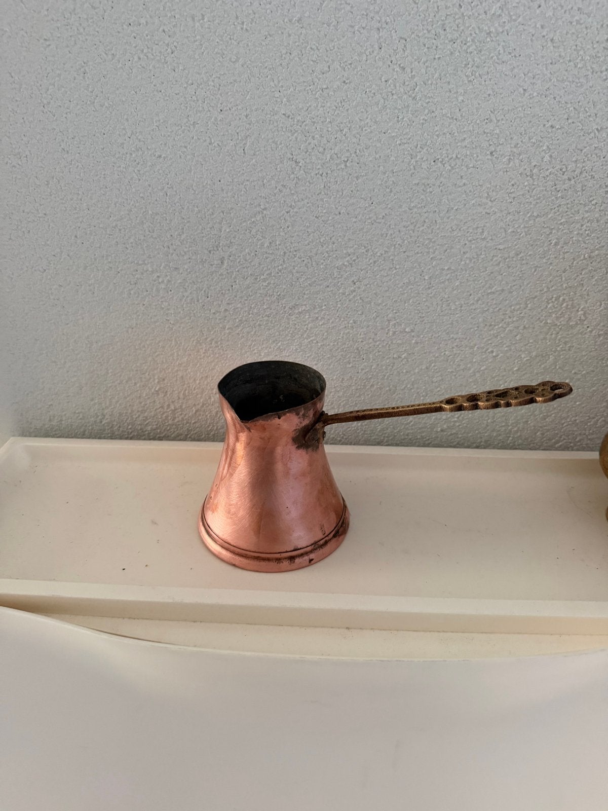 Koperen Turkse Koffiepot (Cezve), Ophalen of Verzenden, Koper