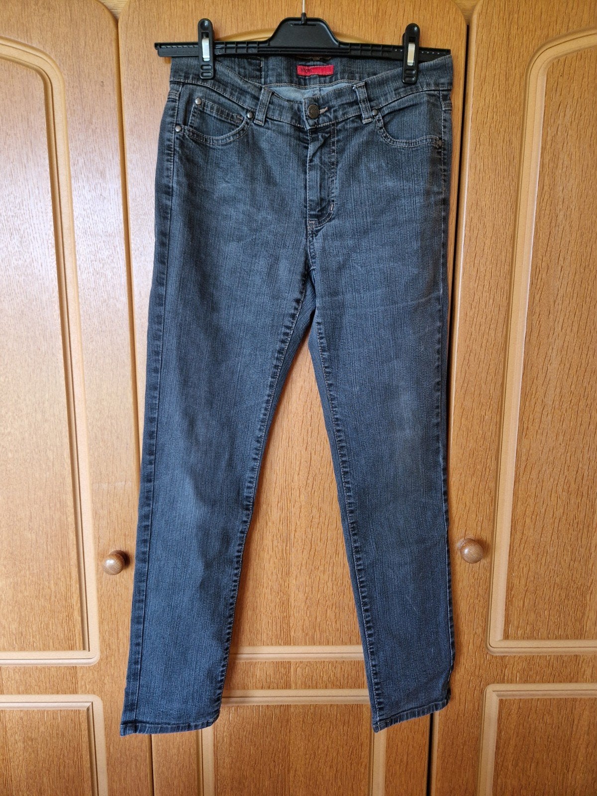 Angels Blauw/grijze jeans - Maat 38, Ophalen of Verzenden, W30 - W32 (confectie 38/40), Angels, Grijs