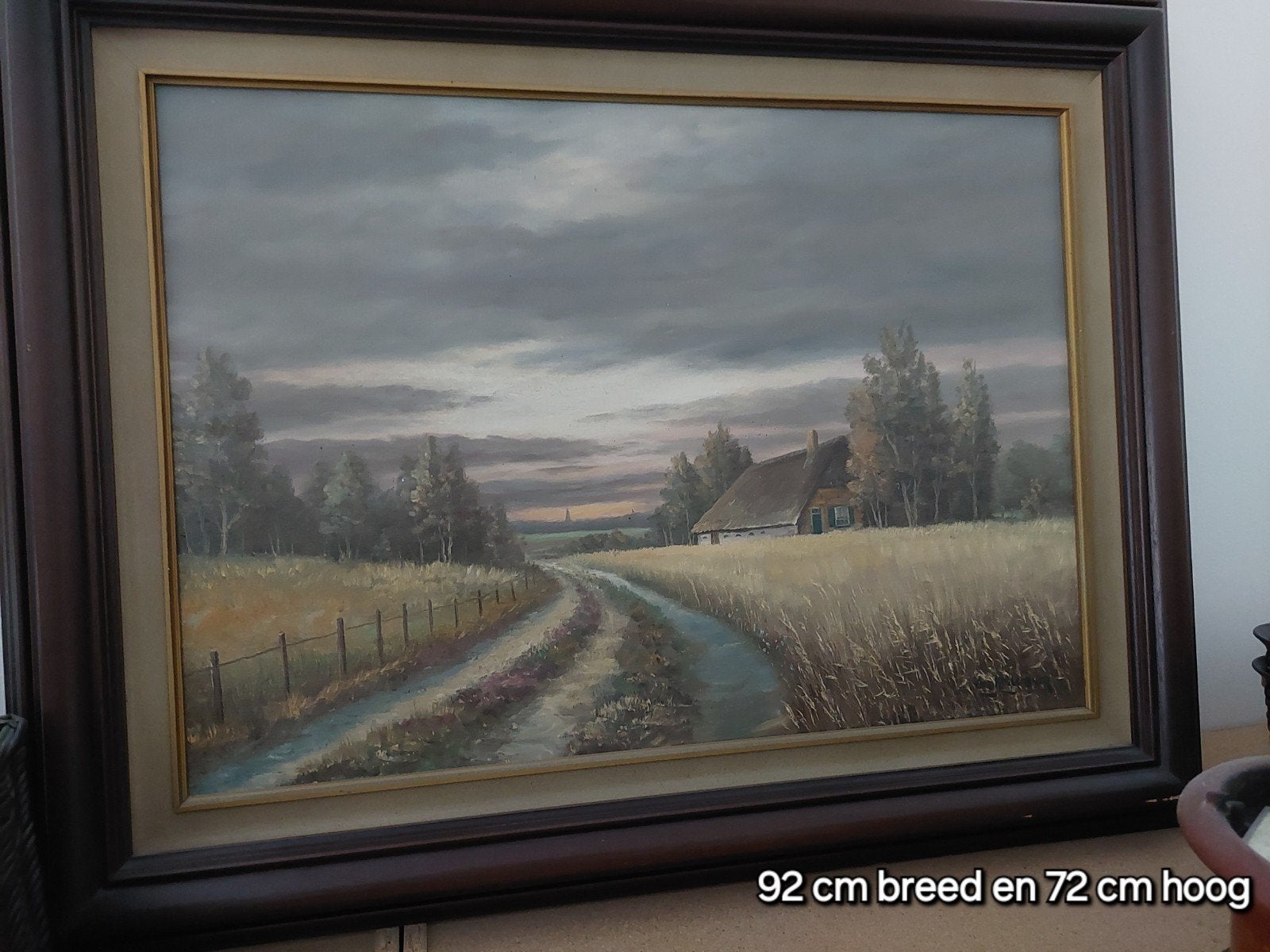 te koop landschaps schilderij, Ophalen