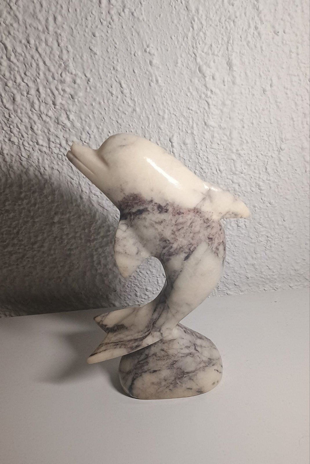 Marmeren dolfijn beeldje, Ophalen, 20 - 50 cm, Zeeleven, Beeld