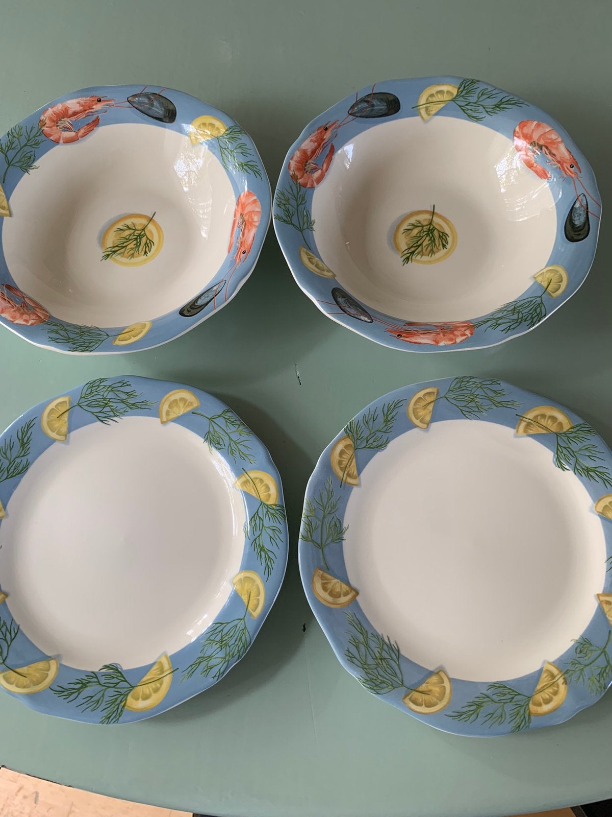 Gien servies Belle Île, Antiek en Kunst, Antiek | Servies los, Ophalen of Verzenden