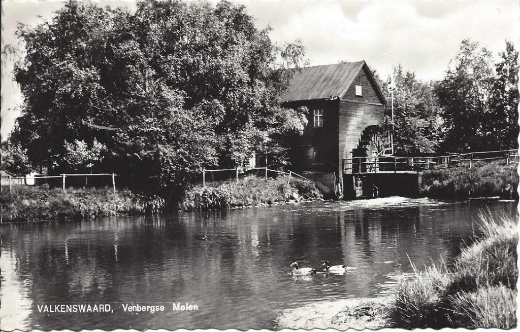 Valkenswaard (N.B.) Venbergse Molen, gelopen 1963, Ophalen of Verzenden, 1960 tot 1980, Gelopen, Noord-Brabant