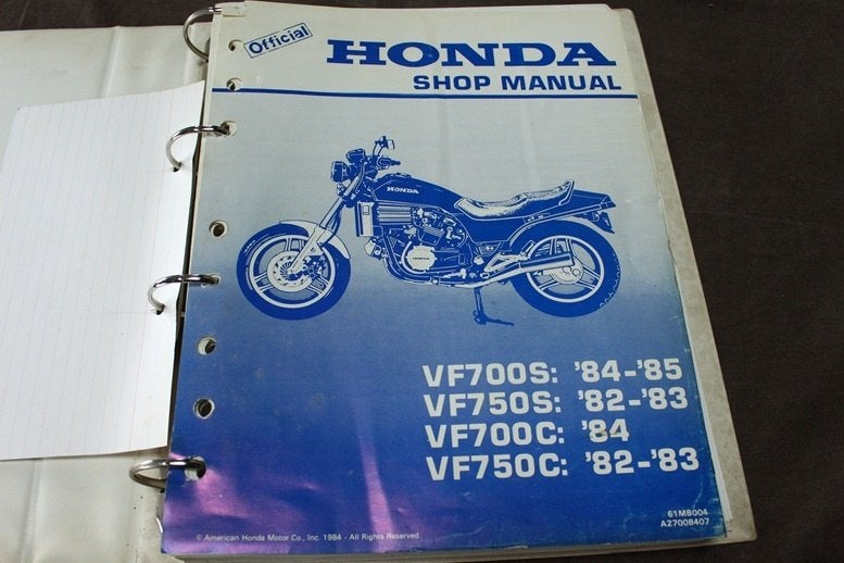 Honda VF700 VF750 1982- 1985 Magna Sabre shop manual, Ophalen of Verzenden, Honda