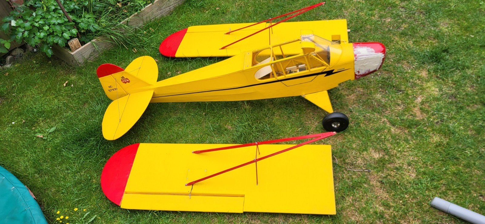RC Piper Cub modelvliegtuig, Ophalen