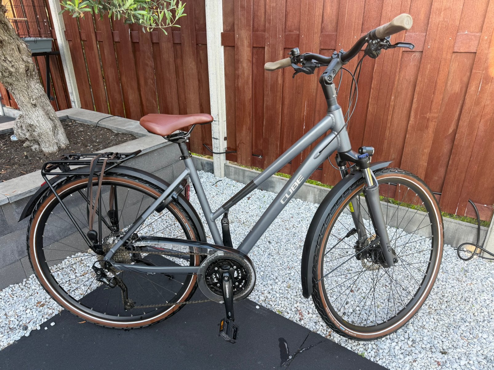 Cube Touring Exc Grey/Metal (maat S / 50cm), Zo goed als nieuw, Ophalen, Overige merken, 50 tot 53 cm