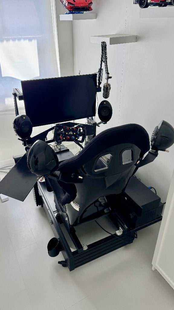 P1X racerig inclusief stoel, Computers en Software, Joysticks, Ophalen, Gebruikt, Heusinkveld, Fanatec, SimLab, GRID, Trak Racer, Simucube