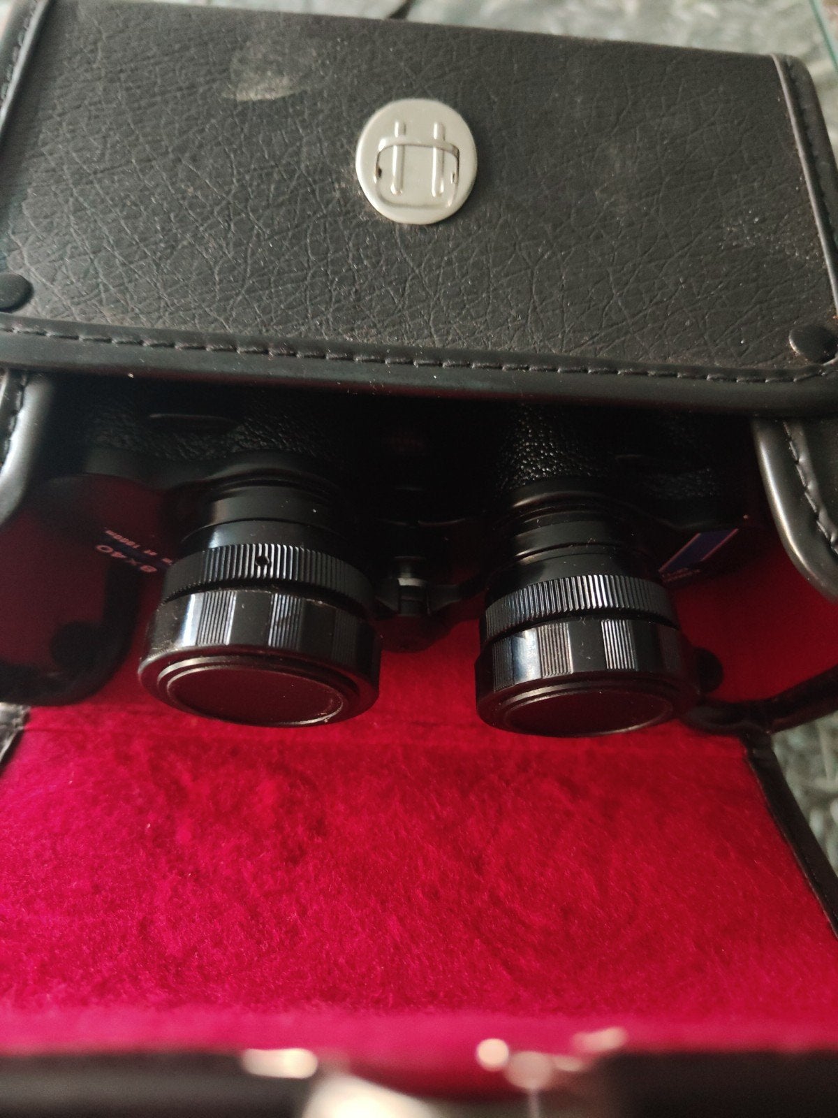 Splend Compact verrekijker met hoes - Kamakura Kohki, Ophalen, Porro (met knik), Zo goed als nieuw, 8 tot 12x