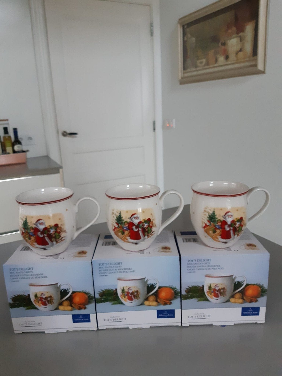 Kerstmok Villeroy en Boch Toy's Delight Santa Gifts nieuw, Diversen, Kerst, Ophalen of Verzenden