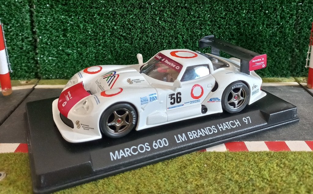 FLY Slotcar Marcos 600 LM #56 Blanco Brands Hatch 97, Overige merken, Racebaan, Nieuw, Ophalen of Verzenden