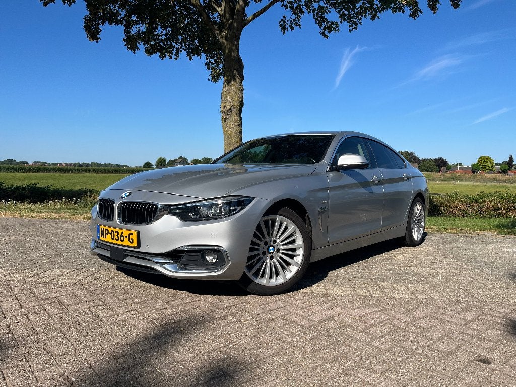 BMW 420i High Executive Facelift Model LED Gran Coupe zilver, Auto's, 1998 cc, Achterwielaandrijving, 4 cilinders, Bruin