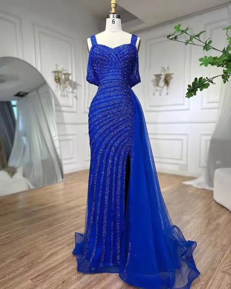 Galajurk feestjurk avondjurk cocktailjurk maat 36, Galajurk, Blauw, Ophalen of Verzenden, Zo goed als nieuw