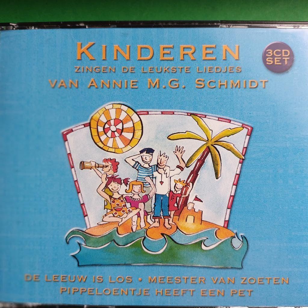 ANNIE M.G. SCHMIDT -KINDEREN ZINGEN DE LEUKSTE LIEDJES(3 CD), Ophalen of Verzenden, Zo goed als nieuw, Muziek, 6 tot 9 jaar