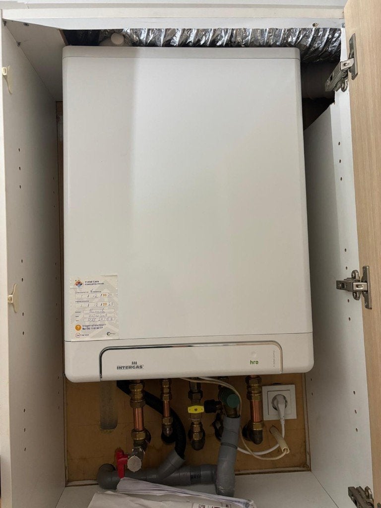 Intergas hre cv ketel cw3, Doe-het-zelf en Verbouw, Ophalen, 30 tot 80 cm, Gebruikt, Cv-ketel of Combi-ketel