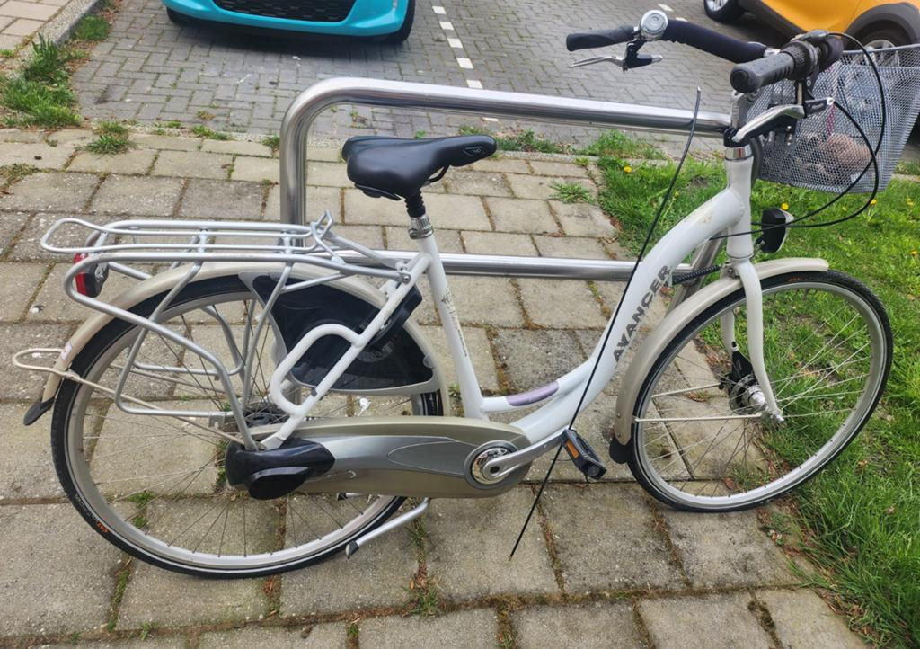Avancer Malibu damesfiets met mand en bagagedrager, Overige merken, Gebruikt, Velgrem, Versnellingen