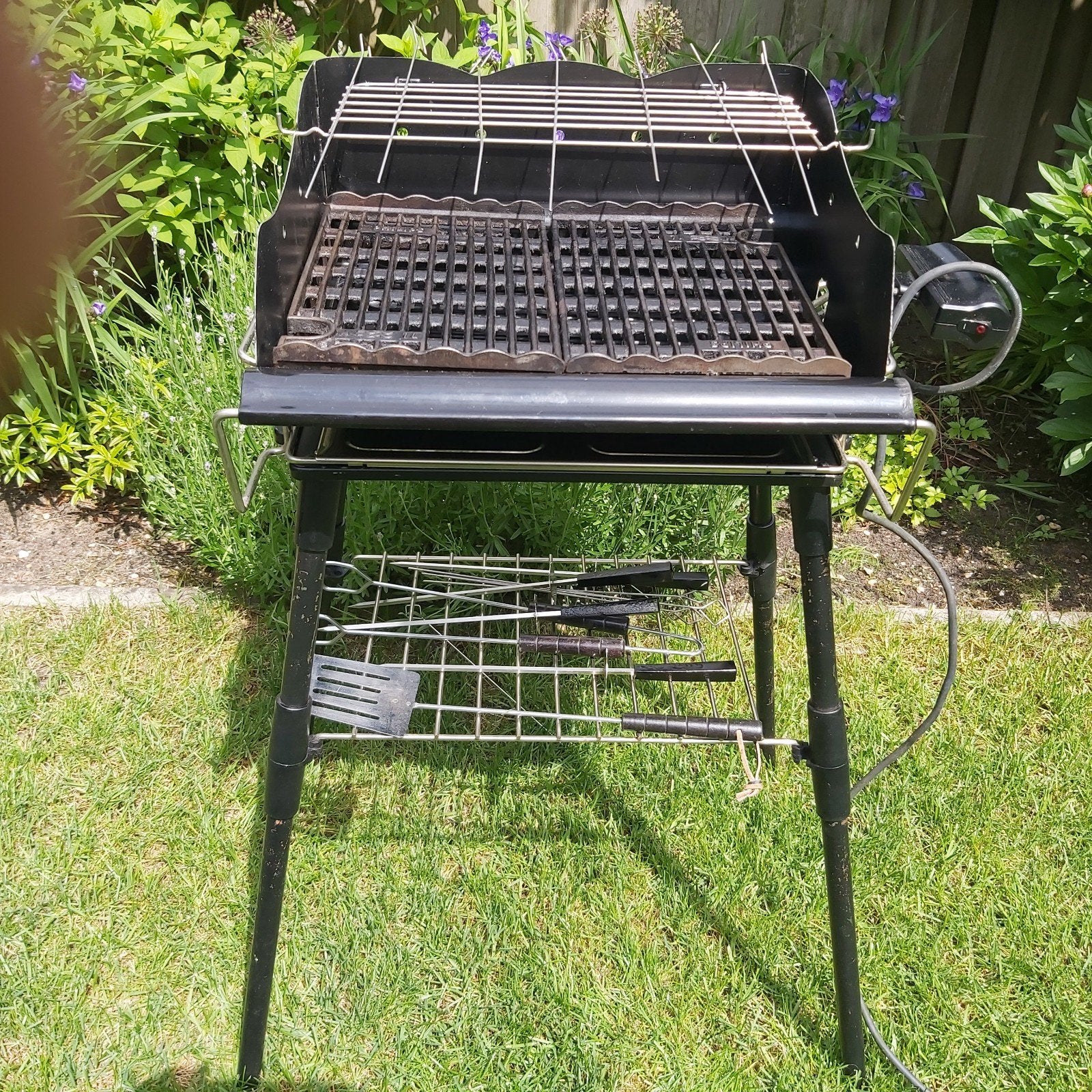 Philips Elektrische Barbecue met Accessoires, Ophalen of Verzenden, Gebruikt, Philips