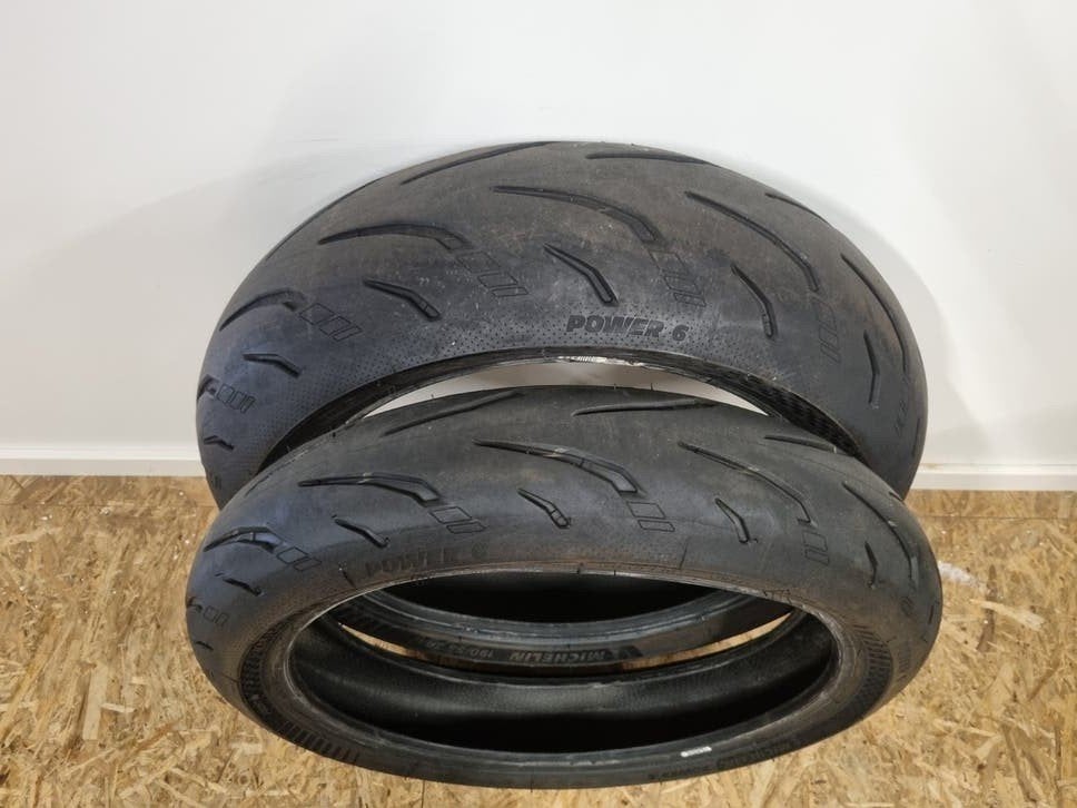 Michelin Pilot Power 6 190-55-17 & 120-70-17, Ophalen of Verzenden, Gebruikt