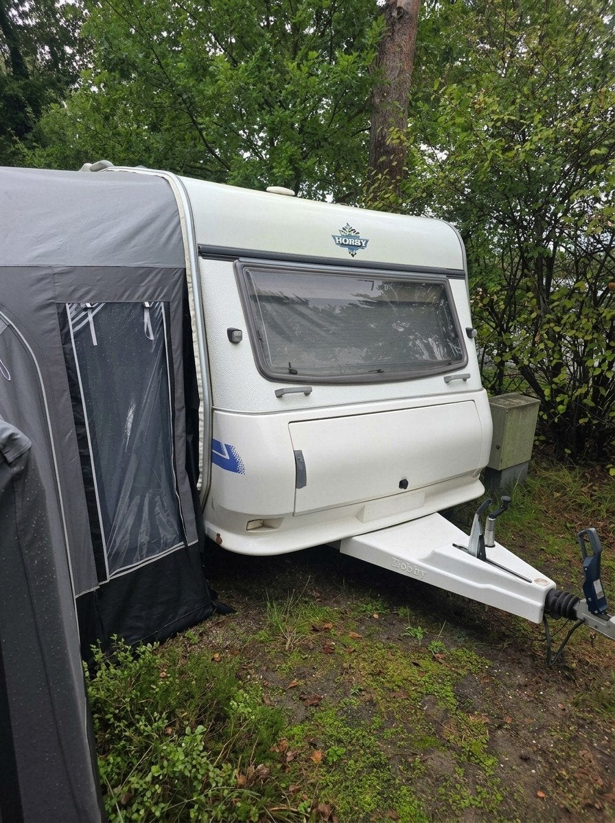 Hobby caravan met voortent en luifel., Hobby, Treinzit, Particulier, Luifel