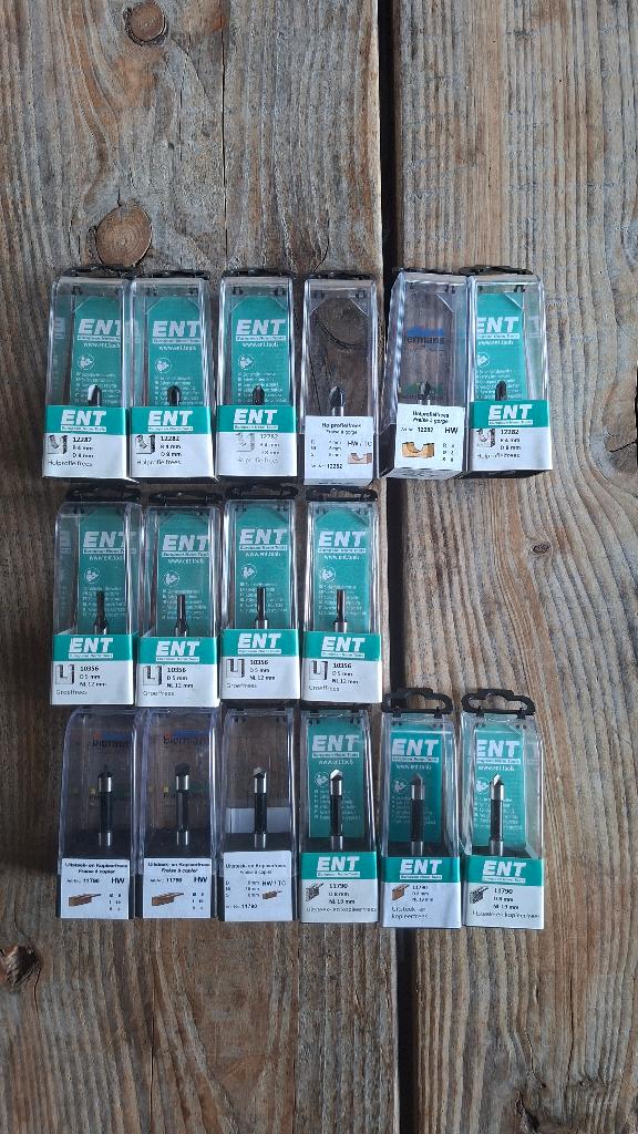 16x ENT Professionele freesjes voor bovenfrees, ., Nieuw, Ophalen of Verzenden, .