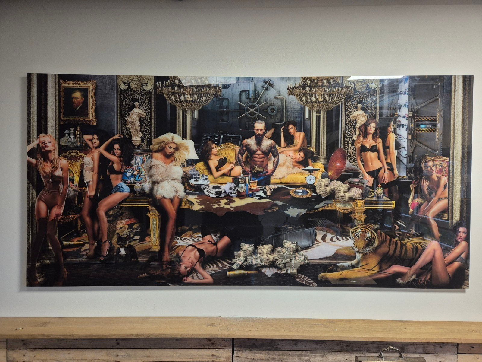 Modern kunstwerk James Chieuw - 250 x 120 cm, Ophalen, Overige materialen, Overige technieken, Overig onderwerp