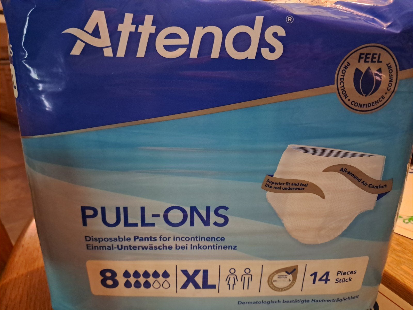 Attends pull-ons (8xl) broekjes 14 stuks in pak 7 euro p pak, Ophalen of Verzenden, Nieuw