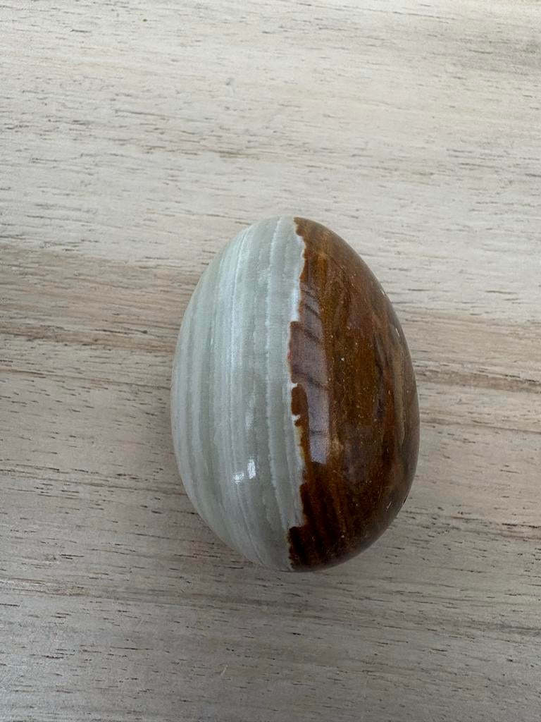 Onyx marmer ei - Decoratief object, Thrifter, Ophalen of Verzenden, Ossenkamppad 25, The-Thrift-Store@outlook.com