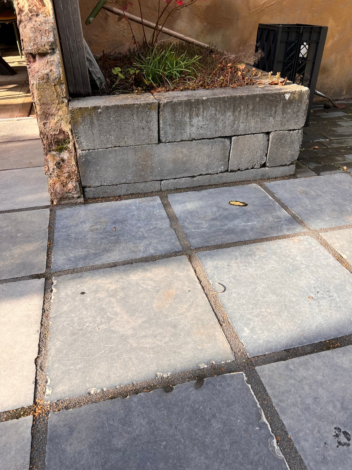 Natuursteen tegels 40x40 cm - ca. 7,5 m², Ophalen, Gebruikt, 5 tot 10 m², Vloertegels