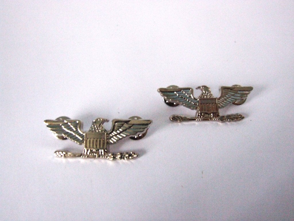 Embleem,Set,Rang,Colonel,Kolonel,US,Army,Side,Cap,Veldpet, Verzenden, Landmacht, Amerika, Embleem of Badge