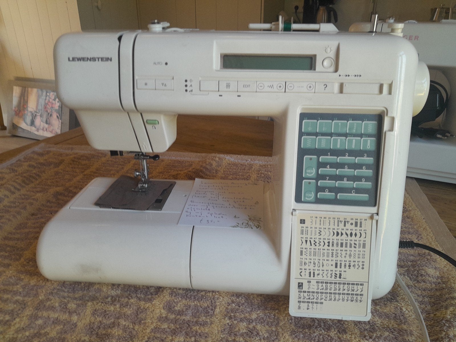 Lewenstein computergestuurd naaimachine, Ophalen, Naaimachine, Overige merken