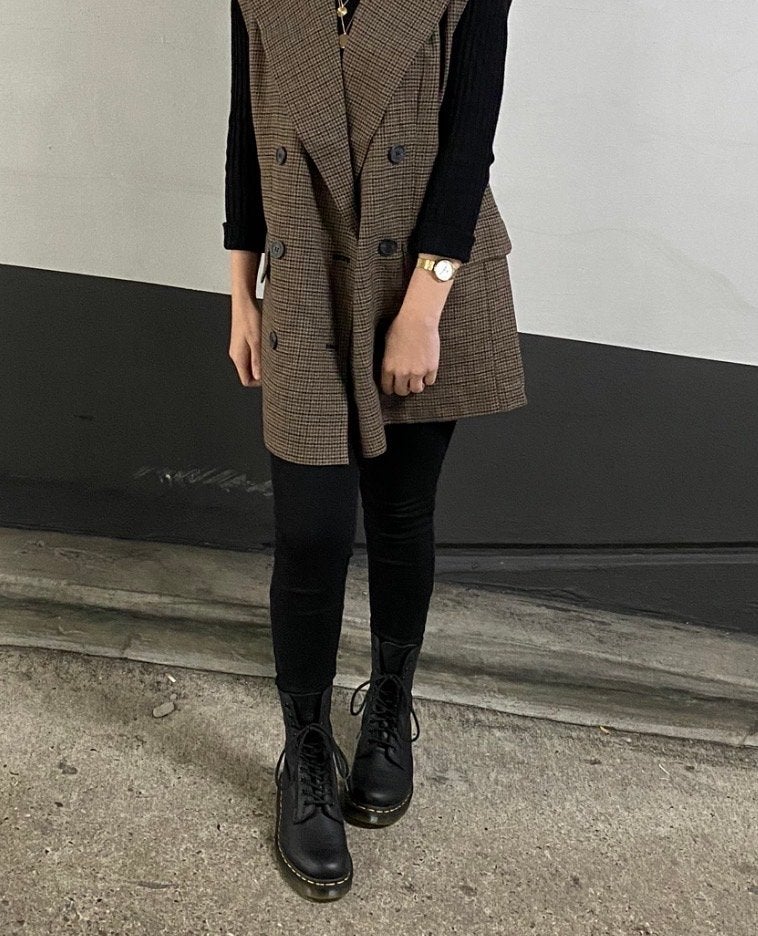 Dr. Martens 1490 Virginia Leer Laarzen - Zwart - maat 37, Ophalen of Verzenden, Zo goed als nieuw, Zwart, Hoge laarzen