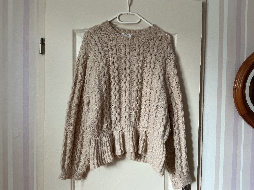 Creme kabeltrui van Kilky. Maat TU, Beige, Maat 42/44 (L), Ophalen of Verzenden, Kilky