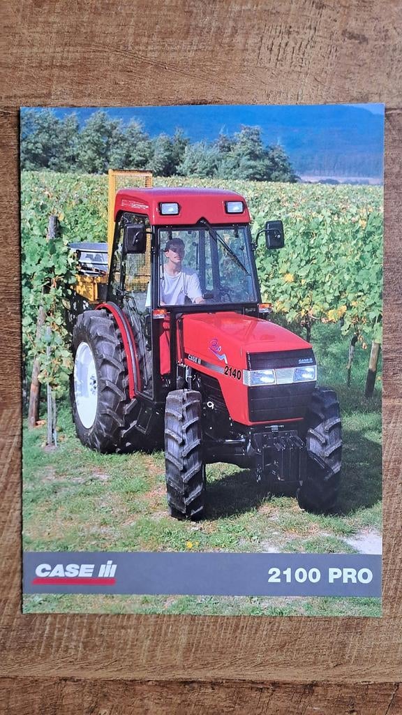 Folder CASE IH 2100 PRO smalspoortrekker, tractor, trekker, Ophalen of Verzenden, Zo goed als nieuw, Folder