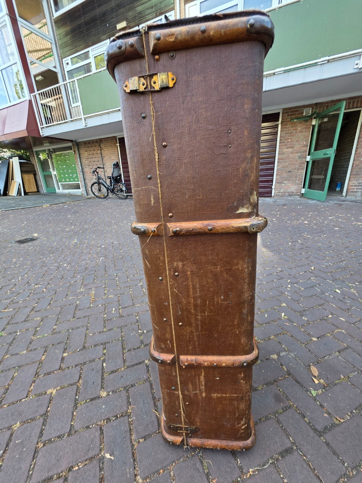 Antieke reiskoffer / hutkoffer - Vintage bagage, Antiek en Kunst, Ophalen of Verzenden