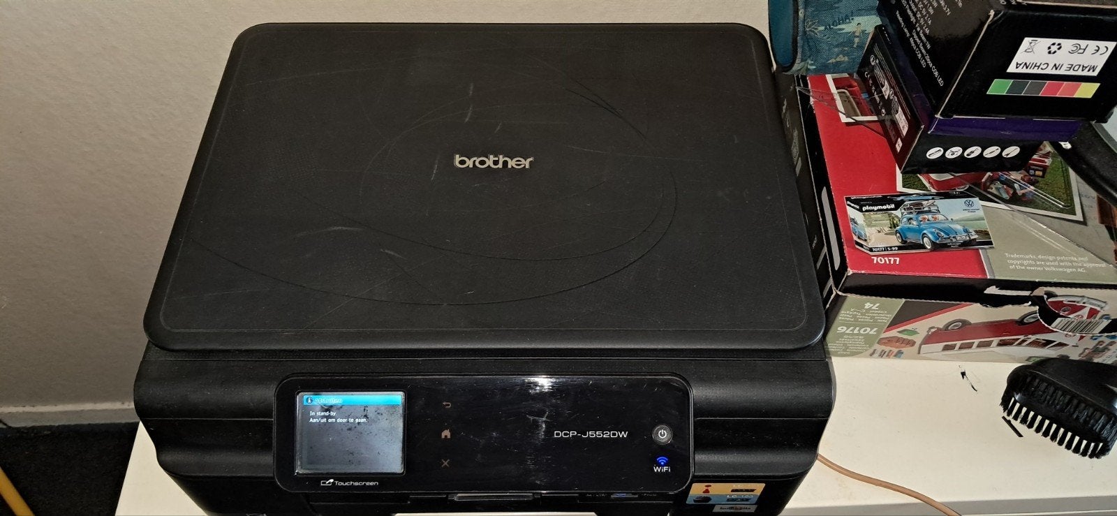 Brother kleuren inktjetprinter + cartridges, Ophalen, Gebruikt