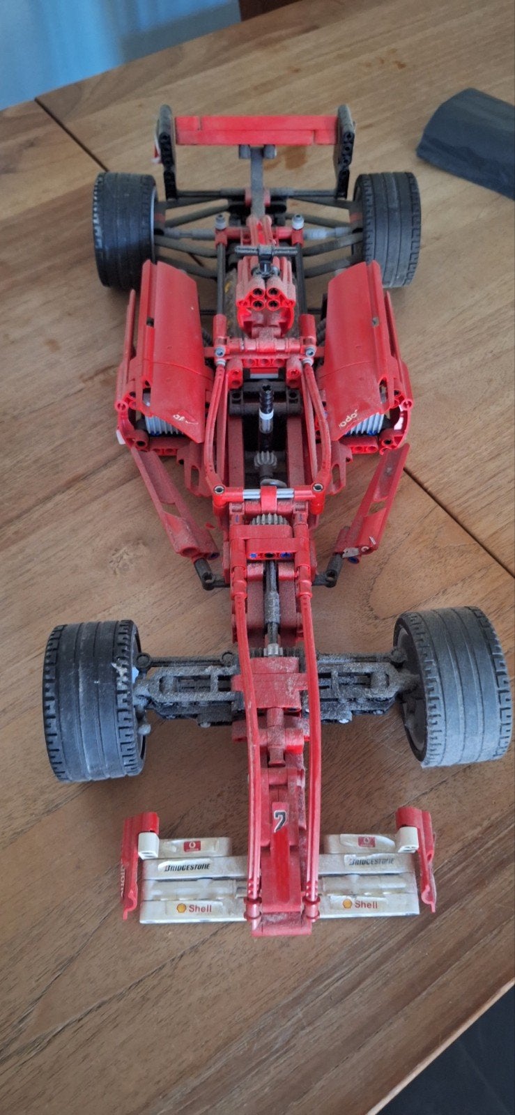 Lego Ferrari Formule 1 auto - Stickers versleten, Ophalen of Verzenden, Gebruikt