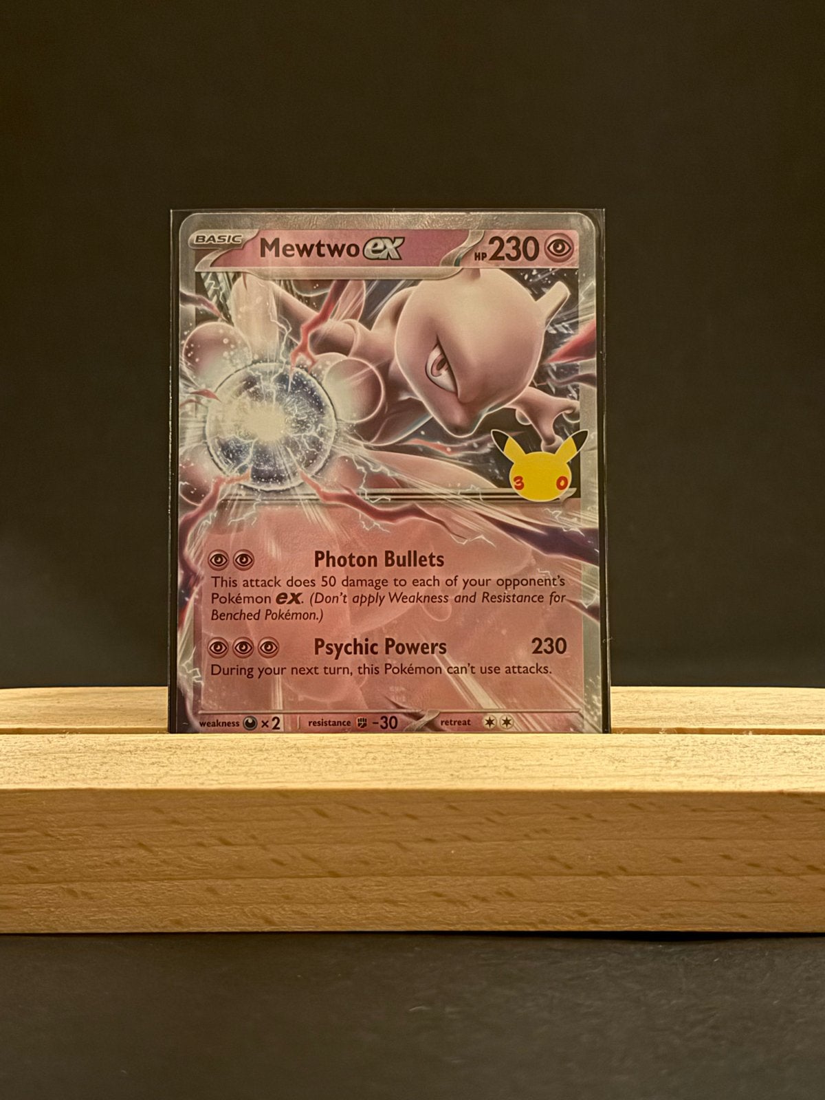 Mewtwo ex Pokémon kaart - Celebration 30th Anniversary, Ophalen of Verzenden, Nieuw, Losse kaart