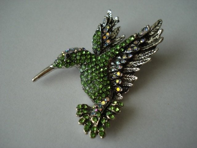 Kolibrie broche, Overige materialen, 4 tot 7 cm, Overige kleuren, Nieuw
