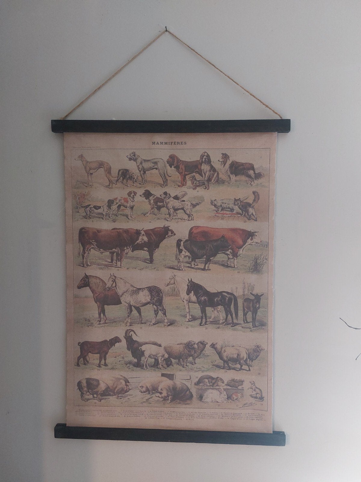 Mooi landelijk wanddoek, Ophalen of Verzenden